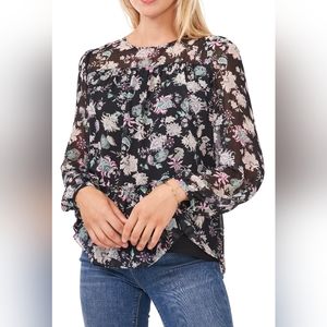 Vince Camuto Floral Blouse